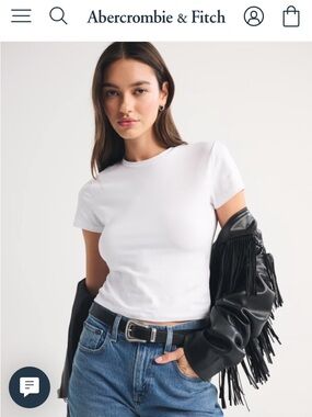 Abercrombie essentials baby tee